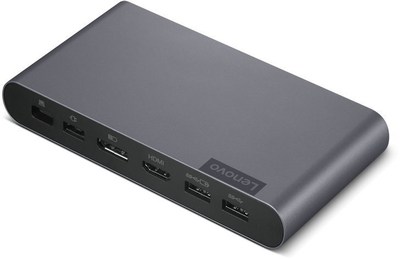 Dok universal Lenovo USB C Universal Business Dock, 2x USB 3.2 Gen 2 Type C, 100W, gri