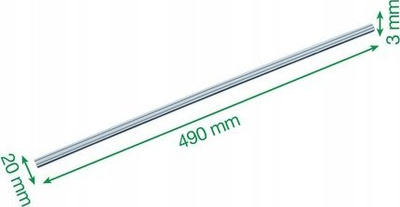 Shufër zëvendësuese Leitz Precision Trimmer Office A4+, metal 490 mm, argjendtë