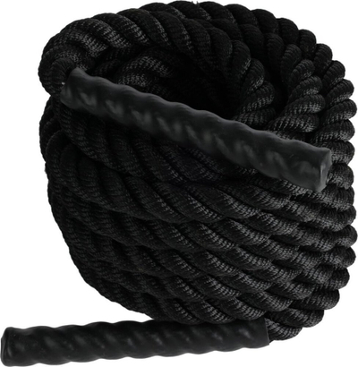 Litar stërvitje XQ Max Battle Rope, 9m, 25mm, i zi