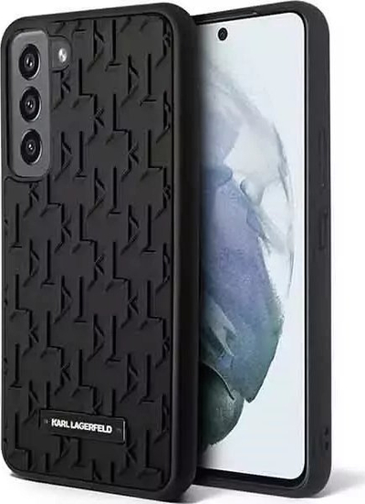 Kopertinë Karl Lagerfeld KLHCS23SRUPKLPK, hardcase 3D Monogram, për Samsung Galaxy S23, e zezë