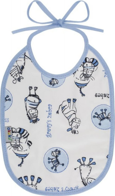 Пешкирче за бебиња Akuku Cotton Tie Bib, памук, водоотпорно, повеќебојно