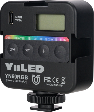Видео светло Јонгнуо YN60RGB, RGB, за DSLR, црна
