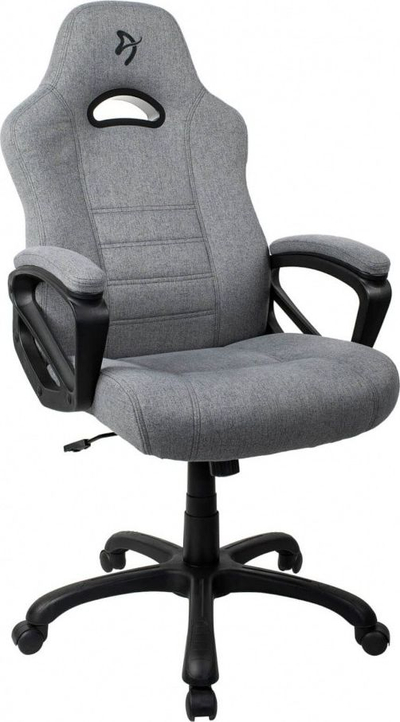 Karrige gaming Arozzi Enzo me pëlhurë të endur, ergonomike, me lëkundje, gri e çelët