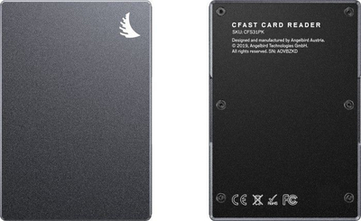 Читач на картички CFast Angelbird CFast Single Card Reader, USB 3.2 Gen2, Type C, сив