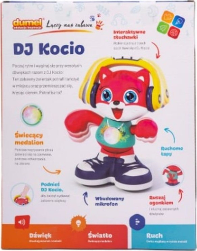 Lodër interaktive Hola E721 Dancing Cat, muzikë dhe lëvizje, shumëngjyrëshe