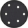 Disk mbështetës sliferi AWTOOLS AW10315, 150mm, bosht 8mm, i verdhë