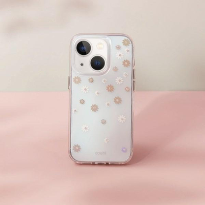 Kuti mbrojtje Uniq Coehl Aster për iPhone 14 Plus, 6.7", rozë me lule