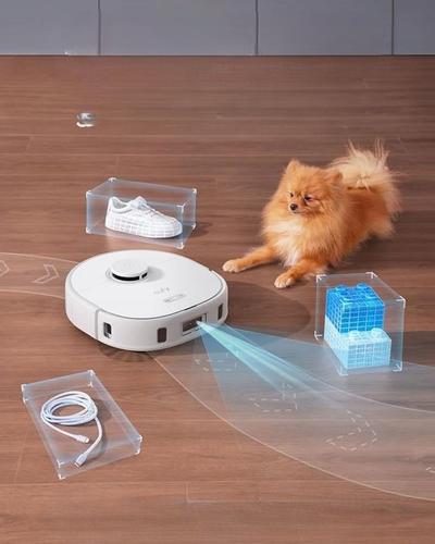 Robot fshesë Eufy X10 Pro Omni, thithje e fortë, stacion automatik, i bardhë