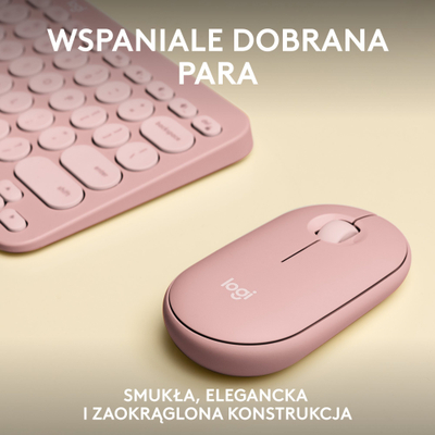 Set tastierë edhe maus Logitech Pebble 2 Combo, pa tela, Bluetooth, i zi
