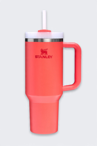 Termus Stanley Quencher H2.0 FlowState Tumbler 1.2L, çelik inoksi, portokalli