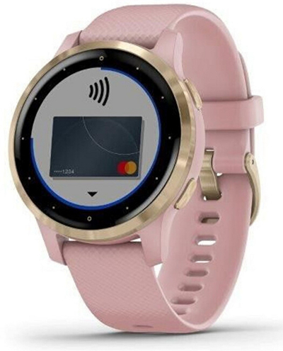 Orë e mençur Garmin VívoActive4S Light Gold / Pink 010-02172-33