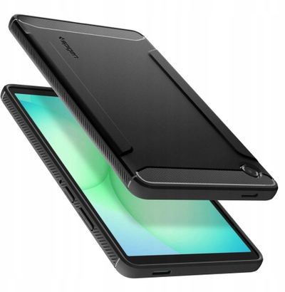 Mbrojtëse tableti Spigen Rugged Armor Galaxy Tab A11 8.7 X133 X135, fleksibël, me pamje matte, e zezë