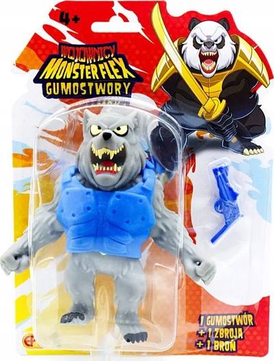 Figurë lodër Epee Rubber Monsters Warriors Ujk Njeri, elastike, me shotgun, shumëngjyrëshe
