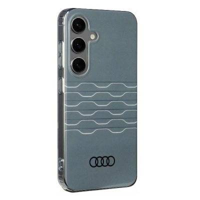 Футрола за телефон Audi IML Geometric Pattern за Samsung Galaxy S24, поликарбонат TPU, сива