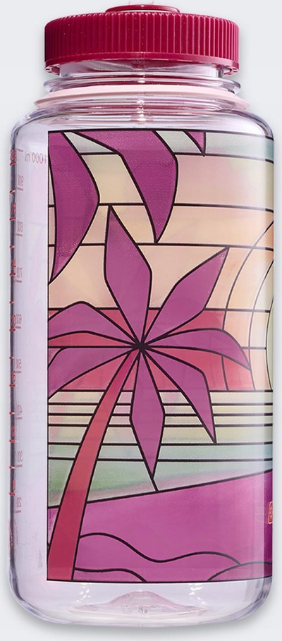 Шише за вода Nalgene Wide Mouth 32oz, дизајн Stained Glass Sunset, повеќебојно