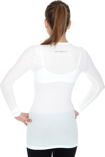 Bluzë termoaktive për femra Brubeck Base Layer LS10850, XL, e bardhë