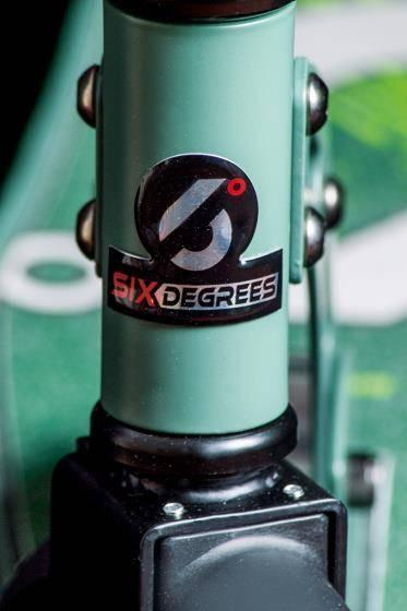 Trotinet SIX DEGREES Aluminum Stunt, platformë XL, lartësi që rregullohet, jeshil