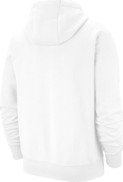 Bluzë me kapuç Nike Sportswear Club Fleece, pambuk, e bardhë