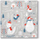 Salveta letre MFP Christmas P TL627008, 33x33cm, 3 shtresa, gri me motiv dimëror