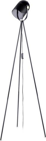 Lampë dyshemeje Home Styling Collection Tripod, 135 cm, metal, e zezë