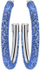Vathë Swarovski Stardust Blue Hoop 5199207
