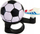 Kambanë biçiklete Bike Fun Football, metal, për biçikletë dhe trotinet, shumëngjyrëshe