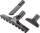 Set furçash Graphite për fshesë me korent, 3 copë, të zeza