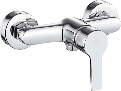 Rubinet dushi Bralos Chrome, për banjo të vogla, përfundim krom, argjendtë