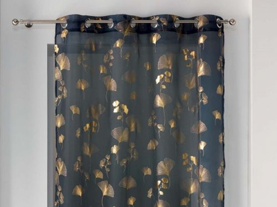 Perde Bloomy Eyelet Sheer, 140 x 240 cm, voal, blu me ar