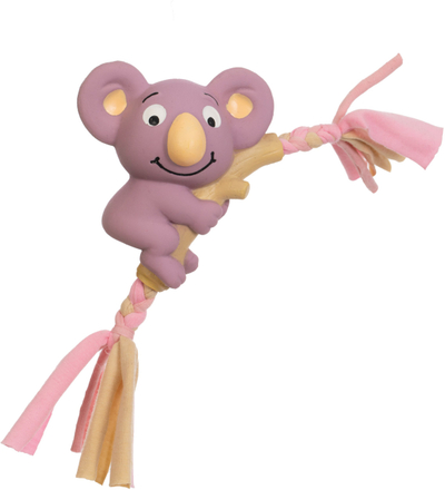 Lodër gome për qen Hoppy Pets Koala, e fortë, përtypje dhe lojë, shumëngjyrëshe
