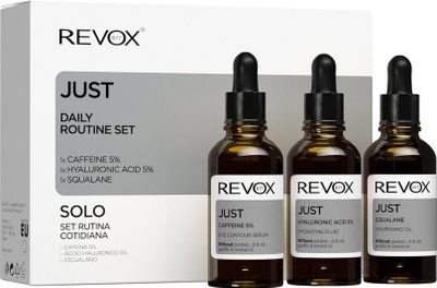 Set kujdesi për fytyrë Revox B77 Just Daily Routine, set ditor, për të gjitha llojet e lëkurës