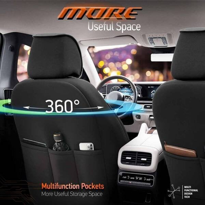Mbulesë sediljesh Otom HORIZON 1805 OT86745, material tekstili, portokalli, sediljet përpara edhe mrapa