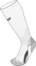 Çorape vrapimi Fuse RUNNING COMPRESSION PERFORMANCE, kompresion, antibakteriale, bardh e gri