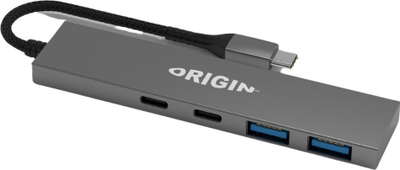 HUB USB Origin Storage OS-HUB-USB3/C, 4 porta, 2x USB 3.2 edhe 2x Type C, gri