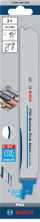Teh sharre reciproke Bosch Professional S1137BEF, 225mm, për hekur, set 2 copë