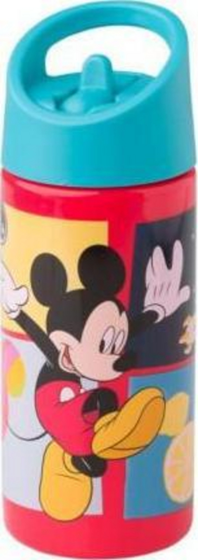 Shishe biçiklete Disney Mickey Everywhere, 350 ml, e kuqe/ e kaltër