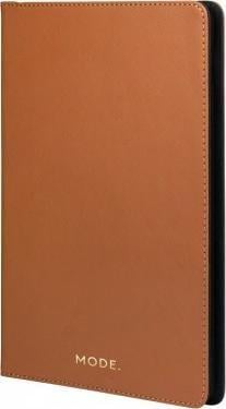 Mbulesë tableti dbramante Tokyo për iPad 2017–2018, lëkurë Saffiano, ngjyrë kafe e djegur