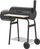 Grill me qymyr Beliani Satah, me smoker, metal, i zi