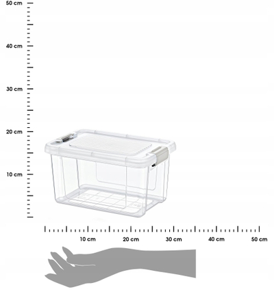 Кутија за чување Storage Solutions, 2500 ml, пластична, транспарентна
