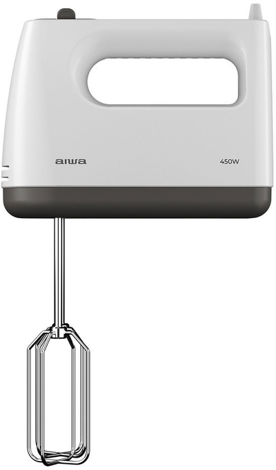 Mikser dore Aiwa AHX-600, 450W, 5 shpejtësi Turbo, i bardhë
