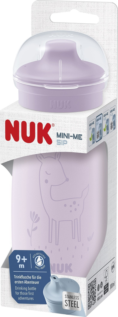 Шише НУК Мини-Јас Пиј, 300 мл, 9м+, бело