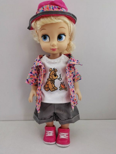Set rrobash për kukulla Woopie Doggie, 43-46 cm, xhaketë edhe kapuç, me shumë ngjyra