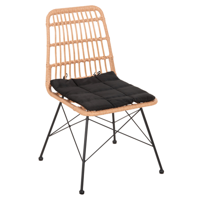 Karrige kopshti Allegra 52×51,5×83,5 Hcm (HM5451.11), zezë/ bezhë