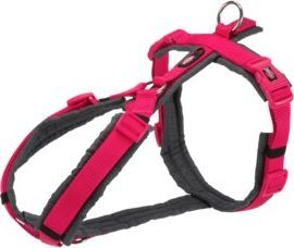Kapëse trekking për qen Trixie Premium, S 36–44 cm, brez 15 mm, karamel kafe