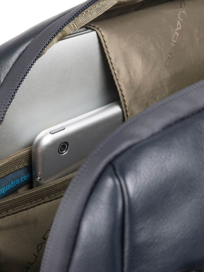 Çantë laptopi Urban Leather, 37 cm, lëkurë, blu