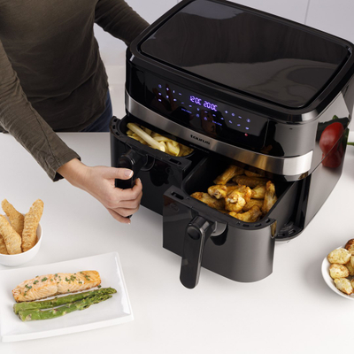 Fritezë me ajër Taurus Digital Duo AF2600D, 2x4.5L, 2600W, e zezë