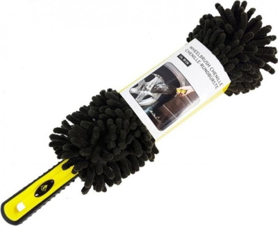 Furçë pastrimi rrotash Dunlop, mikrofibër, dorezë kundër rrëshqitjes, gri