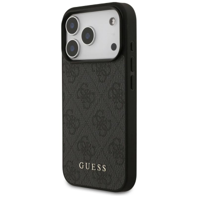Mbrojtëse telefoni Guess Hardcase 4G Classic për iPhone 17 Pro, back cover, e zezë