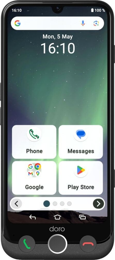 Telefoni Doro Aurora A30, 6.1", 6GB 128GB, gri grafit