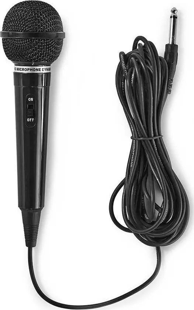 Mikrofon Nedis Uni-Directional, dinamik me kabllo 5m, 80Hz-13kHz, i zi